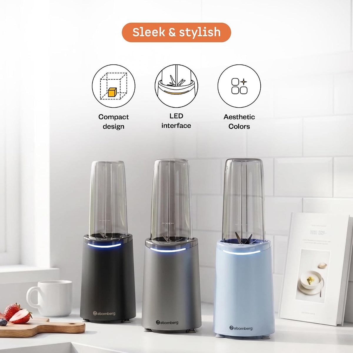 Atomberg New Launch Zephyr 4J Nutri Blender | Mixer-Grinder-Smoothie Maker