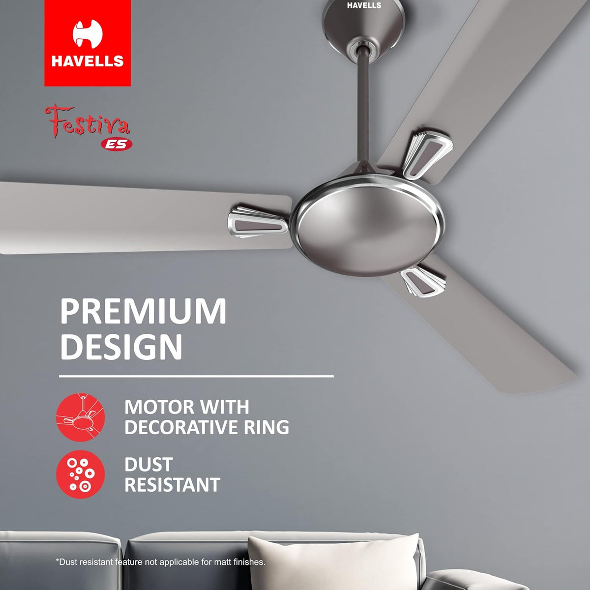 Havells 1200mm Festiva ES Ceiling Fan-4