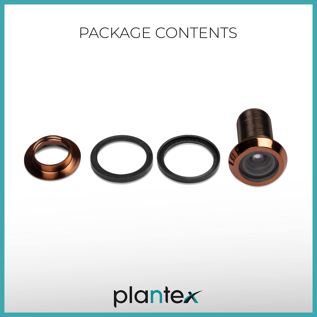 Plantex Door Eye/Door Lens/Peep Hole for Door/Eye Hole for Main Door/Eye Viewer for Safe Secure Home - Pack of 3 (Rose Gold)-5