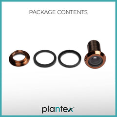 Plantex Door Eye/Door Lens/Peep Hole for Door/Eye Hole for Main Door/Eye Viewer for Safe Secure Home - Pack of 3 (Rose Gold)-5