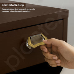 Plantex Drawer Kadi/3 Inch Chest Handle for Drawer/Rectangular Cabinet Kadi/Pull-Push Kadi for Home/Office Drawer - Pack of 3 (DTK-296, Brass Antique & Gold)-5