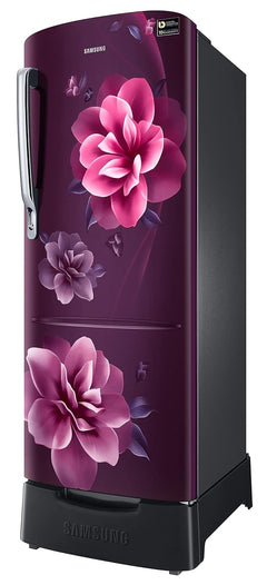 Samsung 223L 3 Star Inverter Direct-Cool Single Door Refrigerator Appliance (RR24C2823CR/NL,Camellia Purple) Base Stand Drawer-3