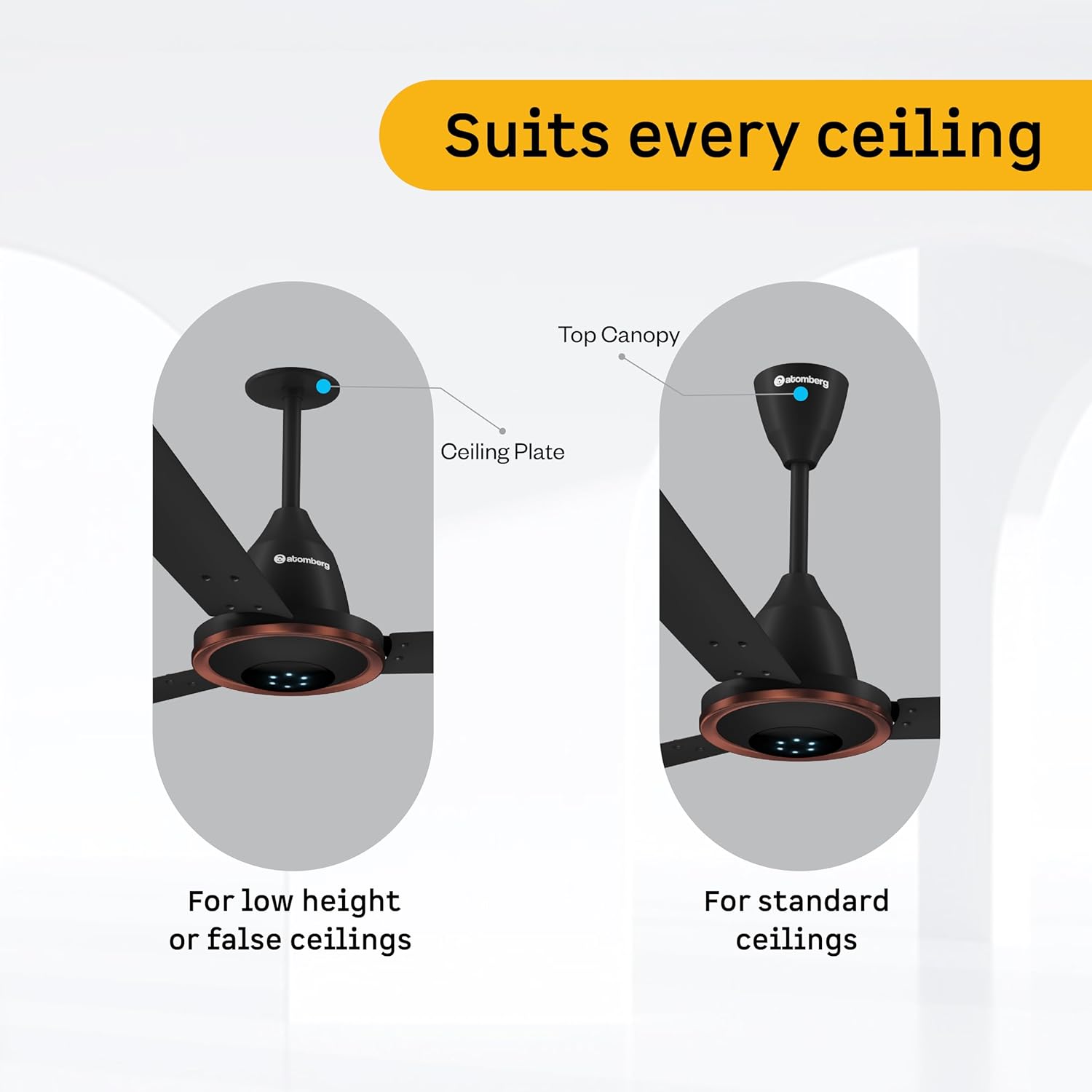atomberg Erica Artesta 1200mm India's No.1 BLDC Ceiling Fan with Remote | BEE 5-star | Best Air Delivery | Low noise | LED Speed Indicator | 3 Years Warranty| Blaze Brown