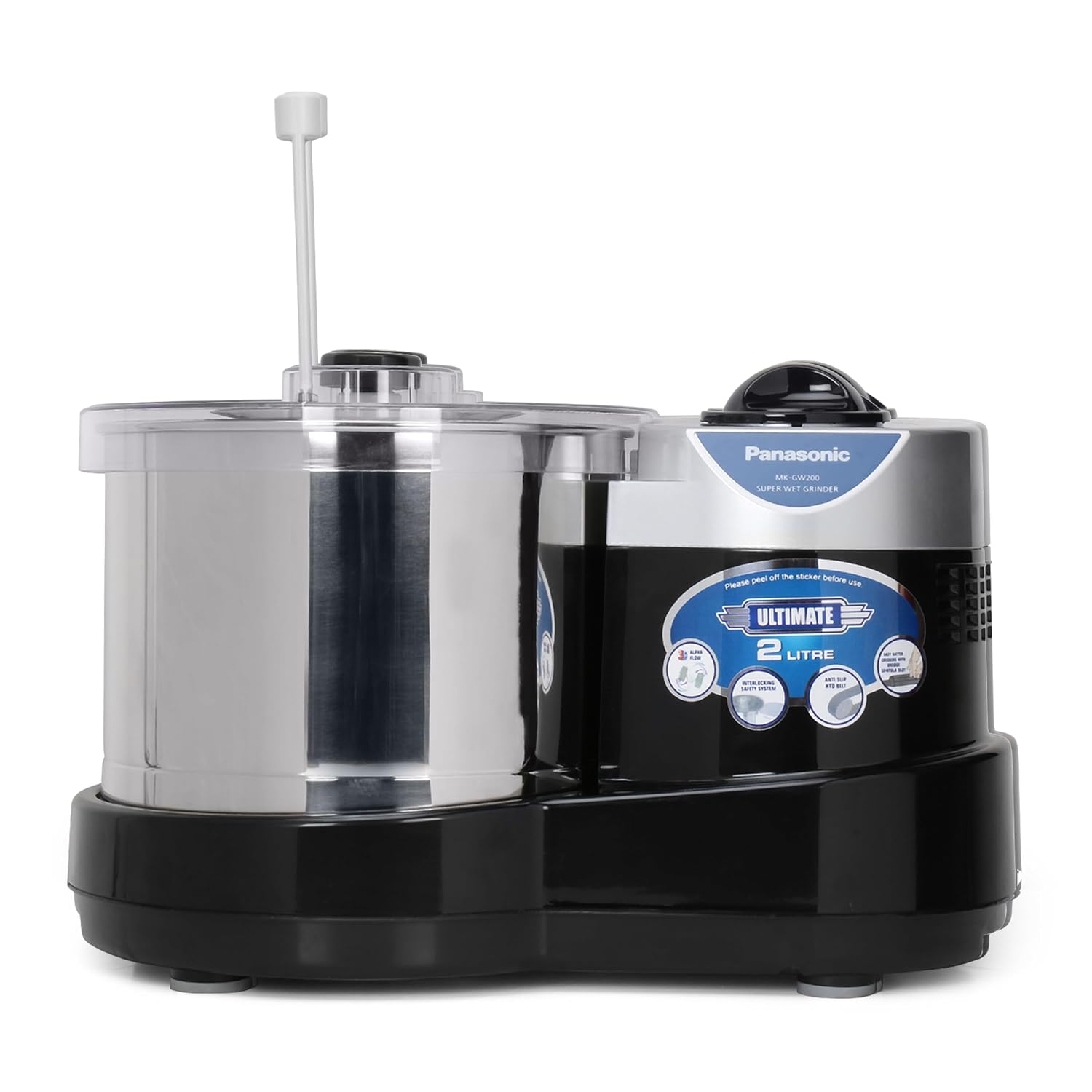 Panasonic Plastic Mk-Gw200 Super Wet Grinder (Black)
