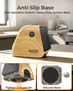 Wise Electric Coconut Scraper Machine with Vortex Blade, Dual Mode Switch, Anti-Skid Base, High Torque Motor for Fast Coconut Grating, Ideal for Kitchen, Home & Commercial Use