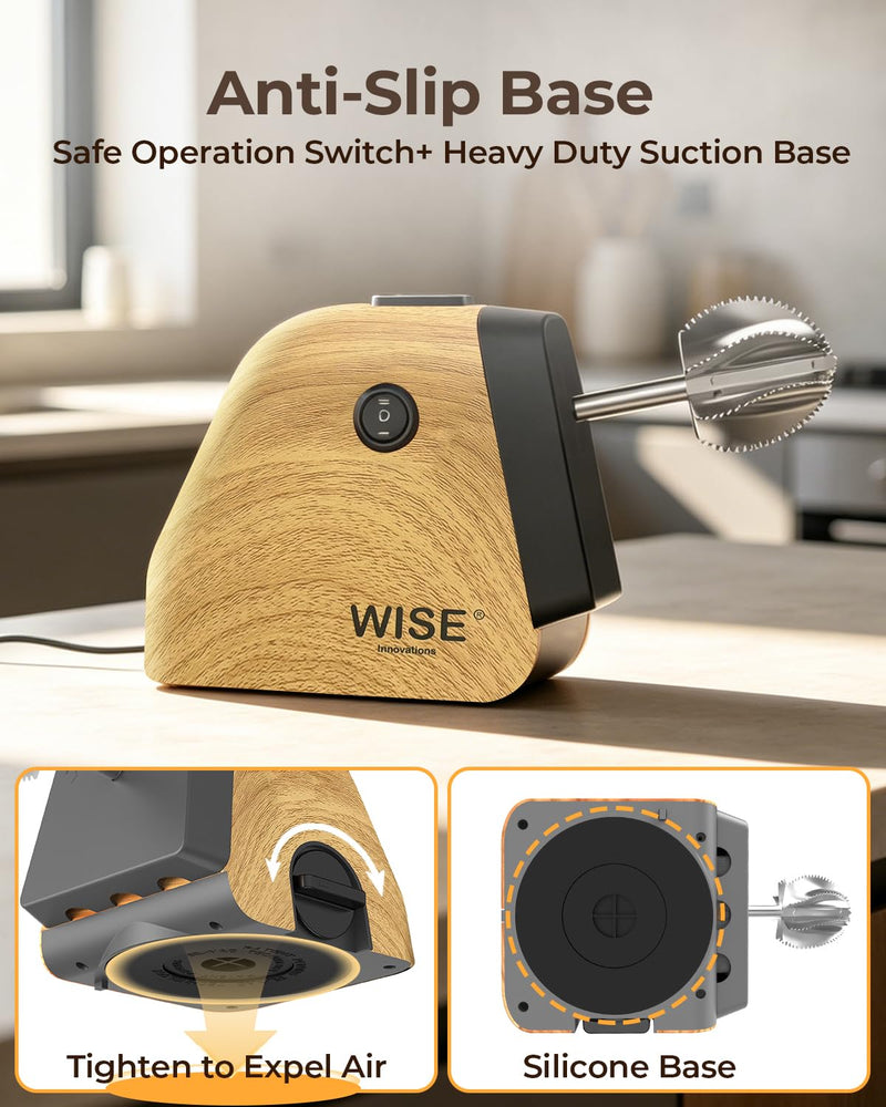 Wise Electric Coconut Scraper Machine with Vortex Blade, Dual Mode Switch, Anti-Skid Base, High Torque Motor for Fast Coconut Grating, Ideal for Kitchen, Home & Commercial Use