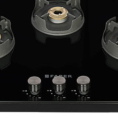 Faber 75 cm,3 Burner Gas stove (NiOS DLX 753 BB BK) Maual Ignition, Black