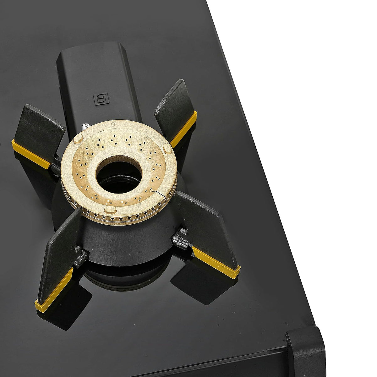 Faber Liftable Burners Freestanding Cooktop | Genius 804 AI BK | 80cm Width | Brass Burners | Manual Ignition | ABS Knob