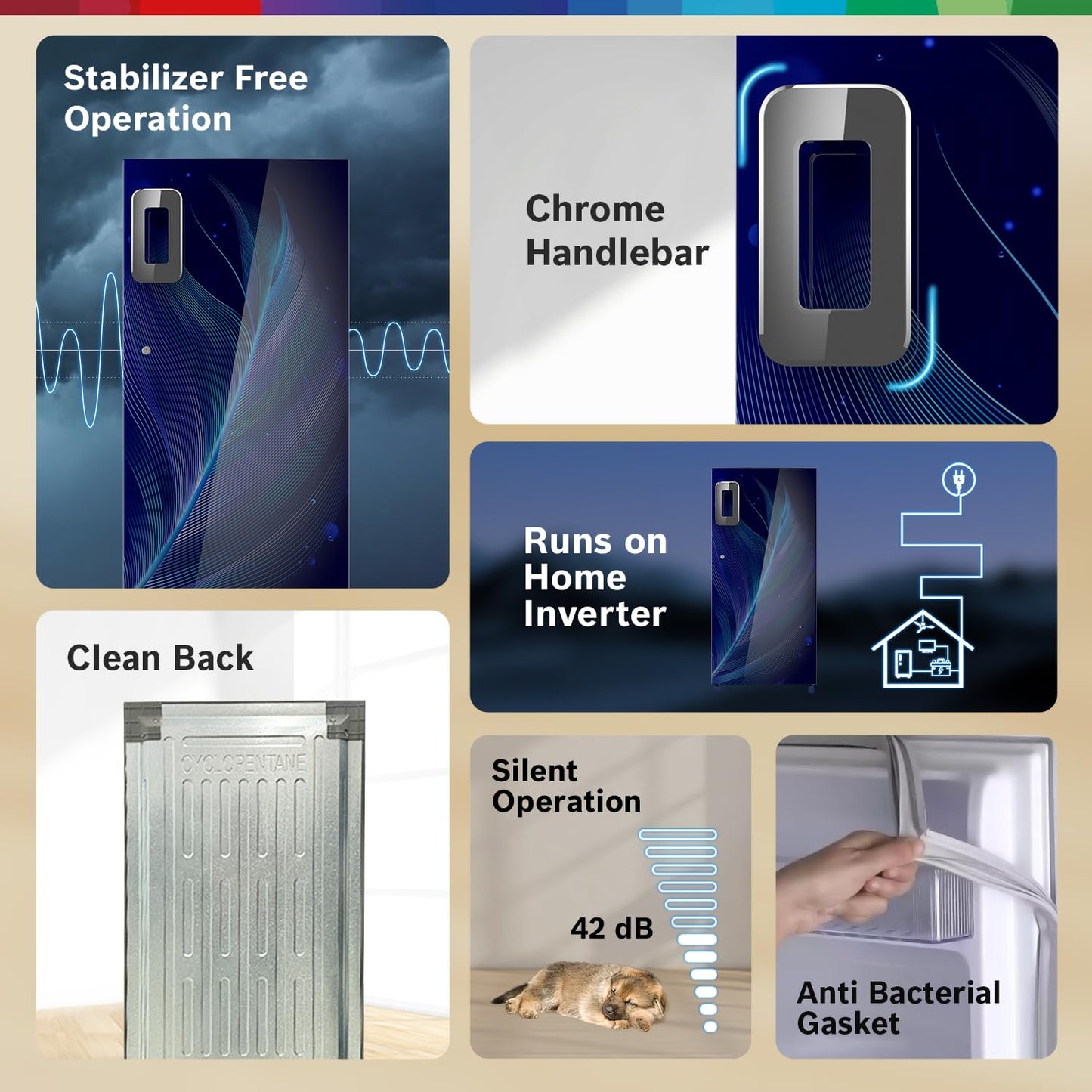 BOSCH 207 L, 4 Star Single Door Refrigerator with Industry's largest vegetable box* & Beverage space (CST20B34NI, Feather Blue| 18 Hr Cooling Retention, 2.5x Faster Cooling, Smart inverter compressor