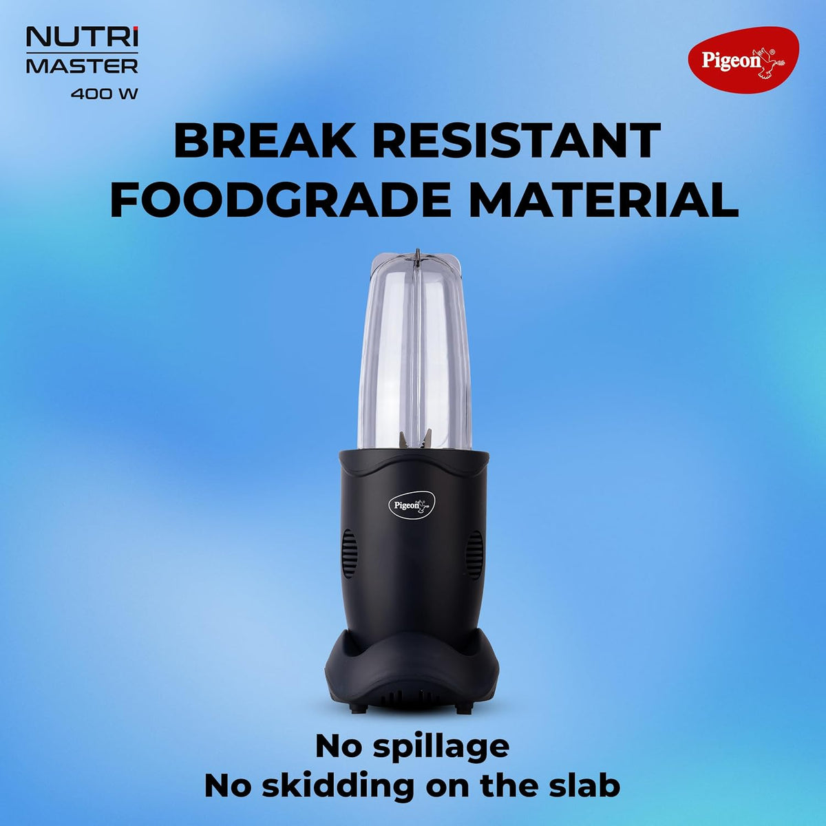 Pigeon by Stovekraft Stainless Steel Nutri Master | Mixer Grinder Juicer Blender Smoothie Maker All-In-1 Machine | 400 W
