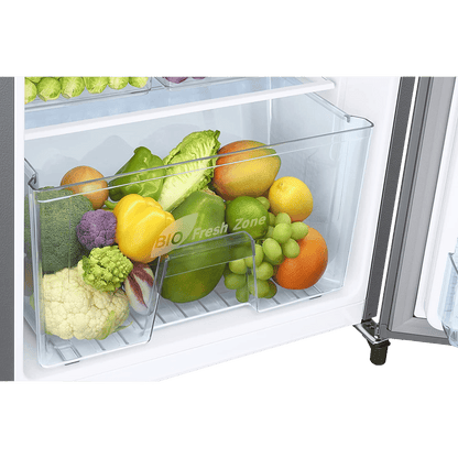 SAMSUNG Stylish Grande 183 Litres 2 Star Direct Cool Single Door Refrigerator with Stabilizer Free Operation (RR20C2412GS/NL, Grey Silver)