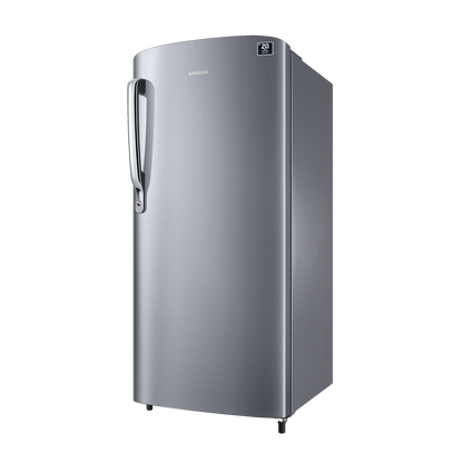 SAMSUNG Stylish Grande 183 Litres 2 Star Direct Cool Single Door Refrigerator with Stabilizer Free Operation (RR20C2412GS/NL, Grey Silver)