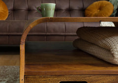 Marwar Solid Sheesham Wood Coffee Table with Storage