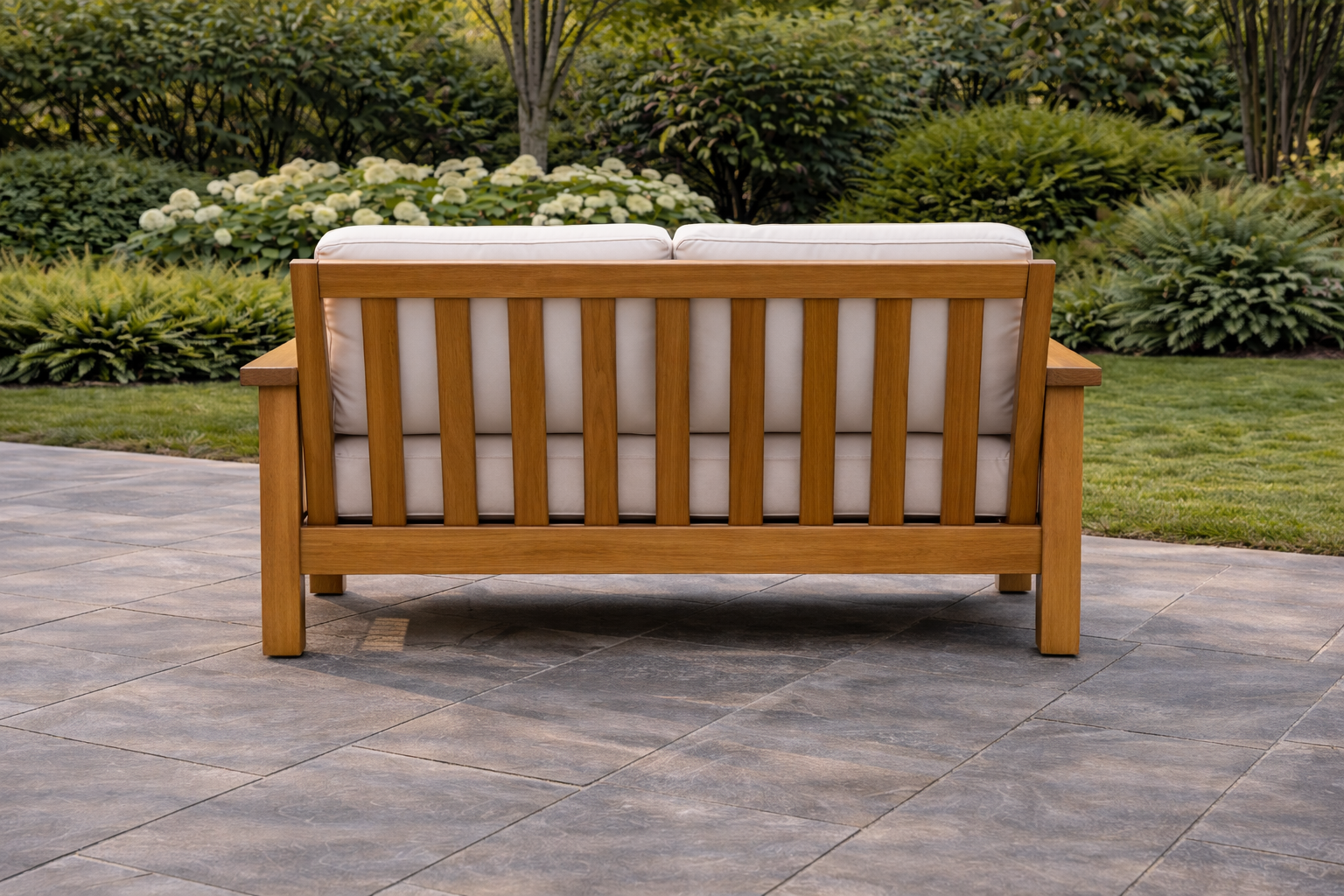 URBAN 2 Seater TEAK Wood Sofa
