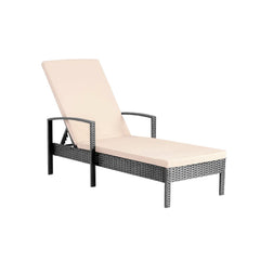 Baxter Outdoor Swimming Poolside Lounger (Black)