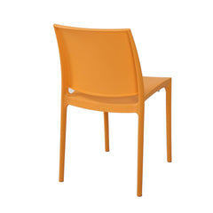 Nilkamal Novella 08 Plastic Armless Chair (Orange)