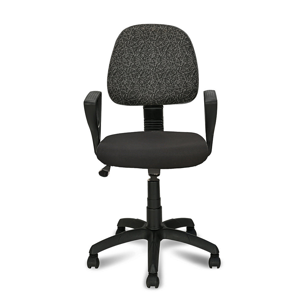 Nilkamal Soren Mid Back Cushion Office Chair (Black)