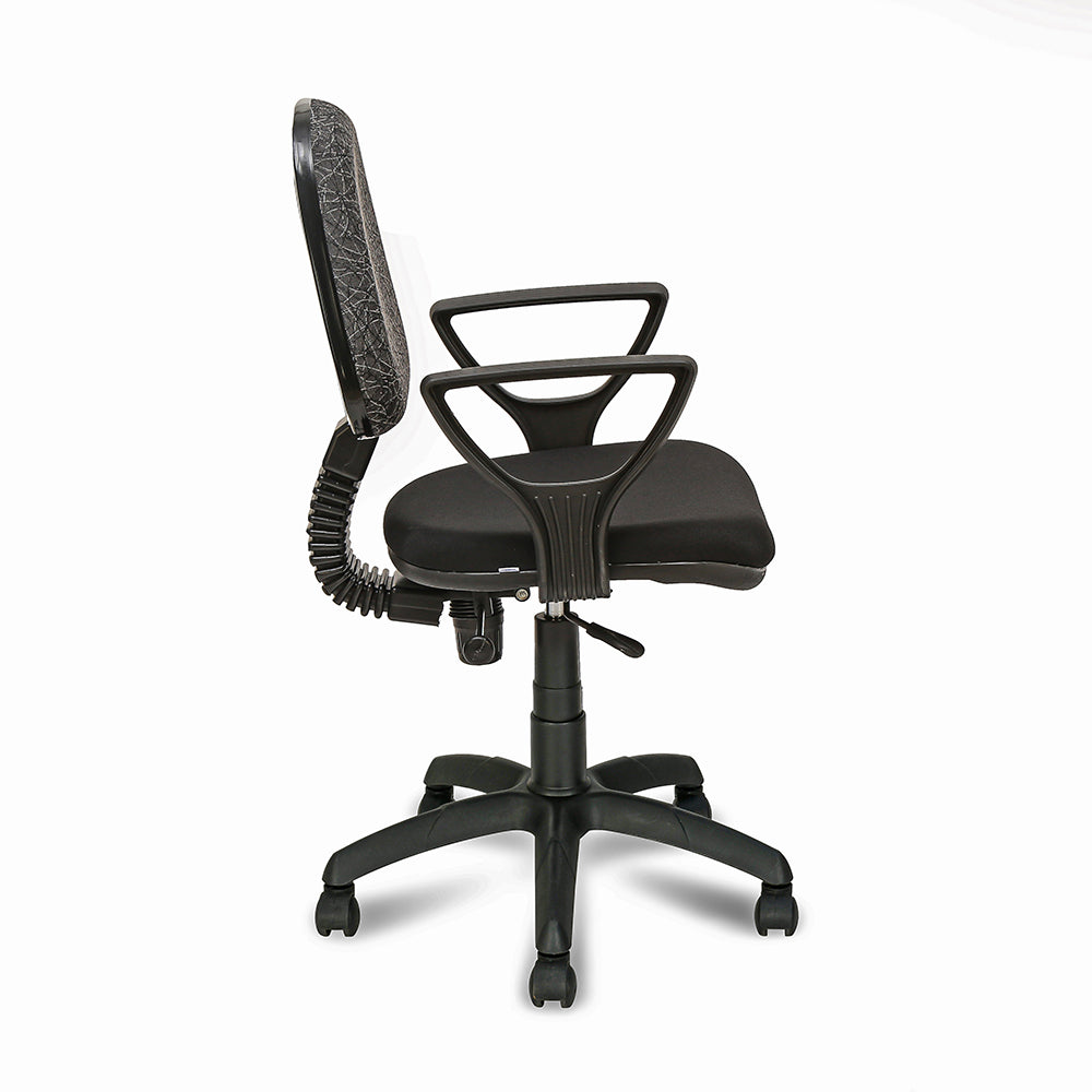 Nilkamal Soren Mid Back Cushion Office Chair (Black)