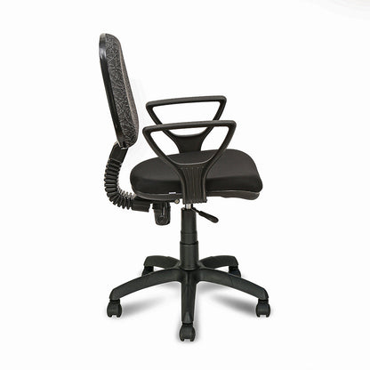 Nilkamal Soren Mid Back Cushion Office Chair (Black)