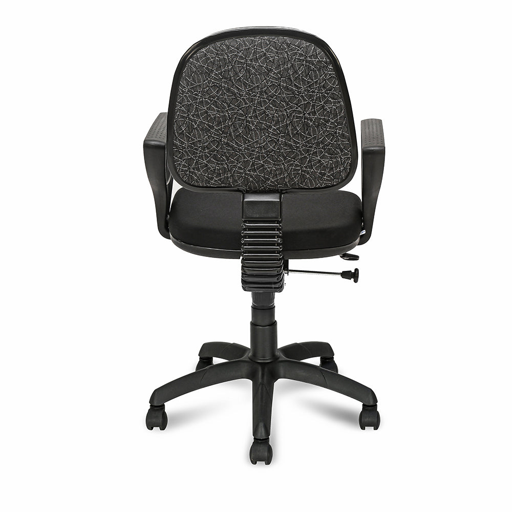 Nilkamal Soren Mid Back Cushion Office Chair (Black)