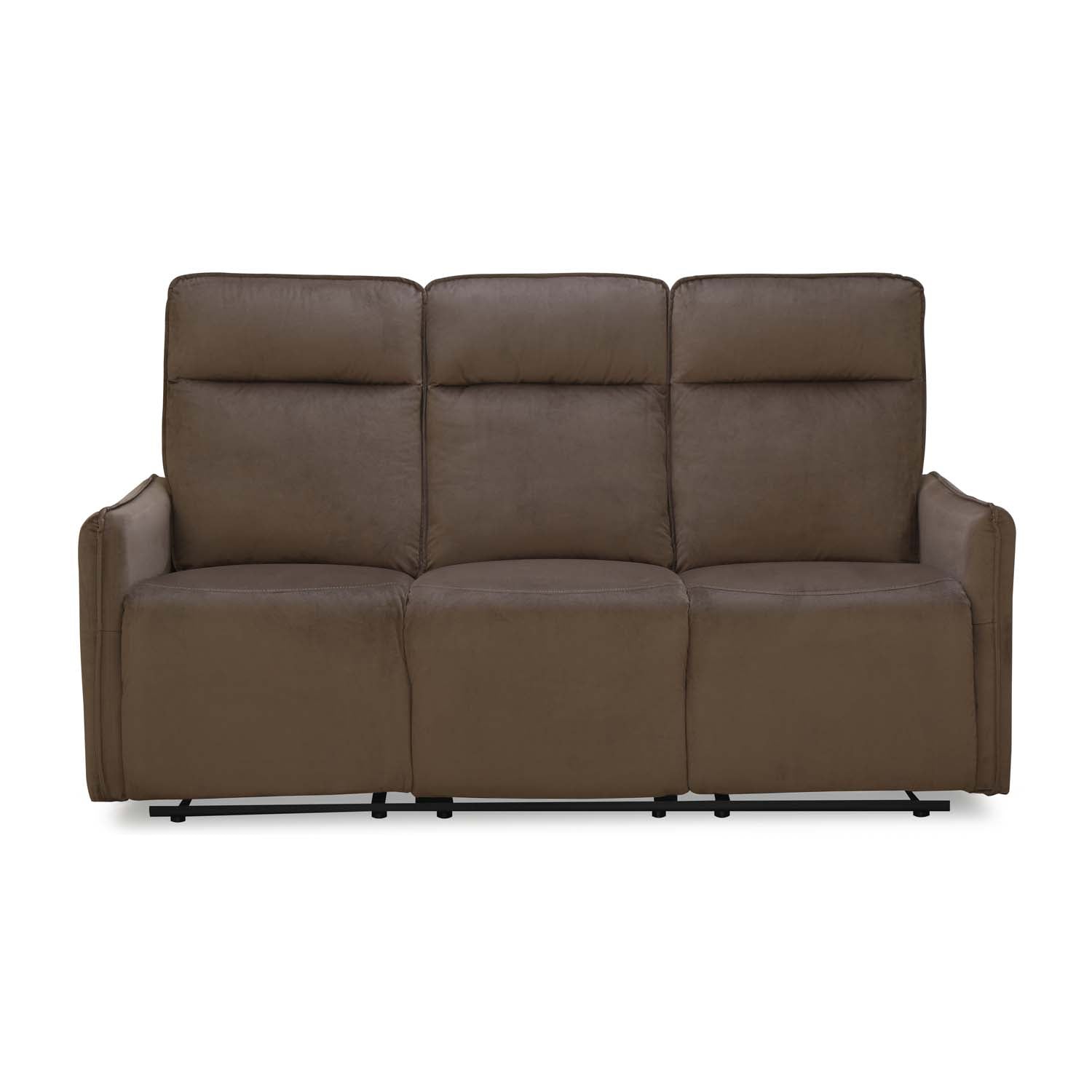 Nilkamal Carlton 3 Seater Manual Recliner (Light Brown)