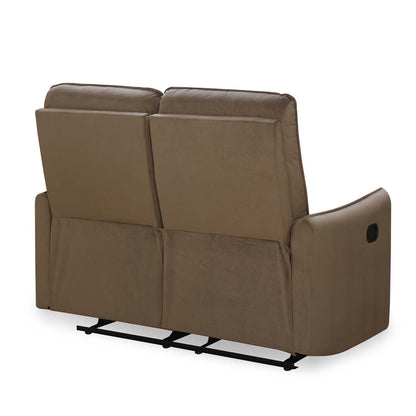 Nilkamal Carlton 2 Seater Manual Recliner (Light Brown)
