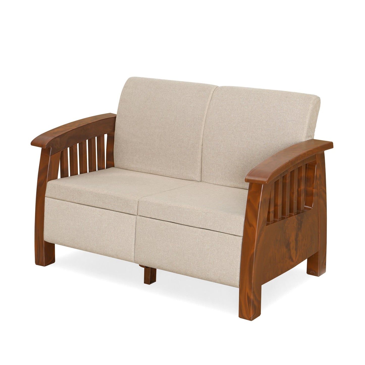 Nilkamal Aspire 3+2+1 Seater Plastic Sofa Set (Walnut)