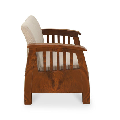 Nilkamal Aspire 2 Seater Plastic Sofa (Walnut)