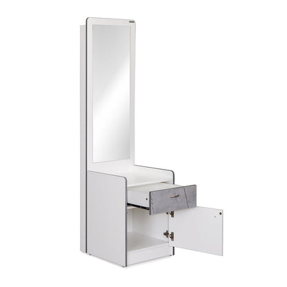 Nilkamal Marbito Dresser With Mirror (White)