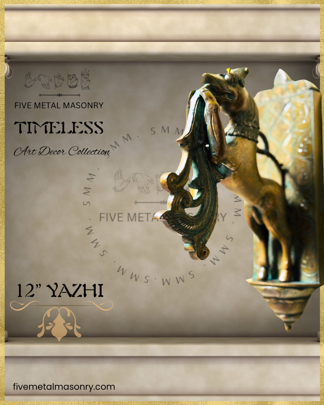 Yazhi Panchaloha Bronze Icon - 12"- Timeless Collection | Made to Order