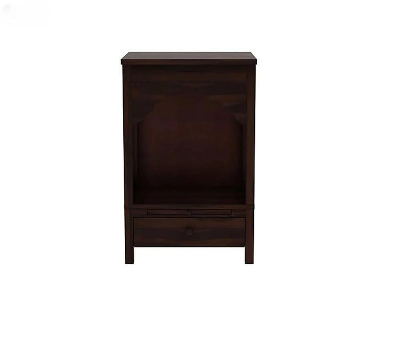 Heritage Arch Solid Wood Home Temple with Storage Drawer