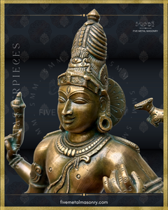 Vinadhara Dakshinamurti Shiva Panchaloha Bronze Icon - 16" - Masterpieces Collection