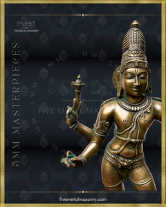 Vinadhara Dakshinamurti Shiva Panchaloha Bronze Icon - 16" - Masterpieces Collection