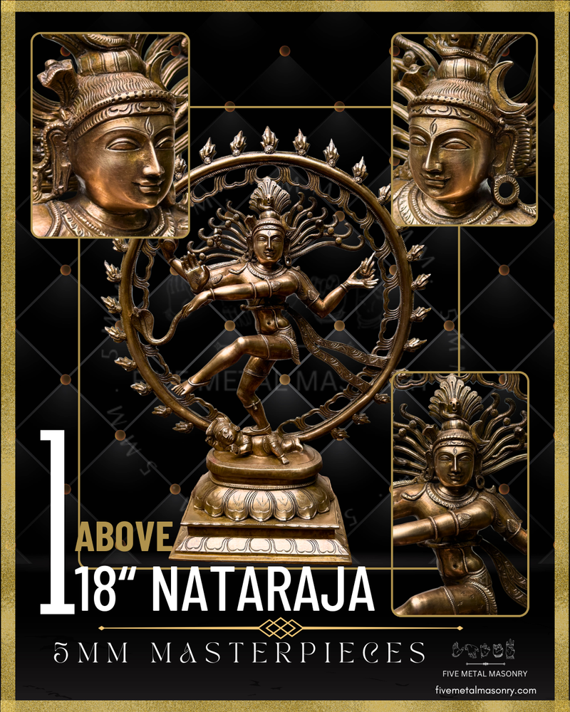 Nataraja Panchaloha Bronze Icon - 18" - Masterpieces Collection