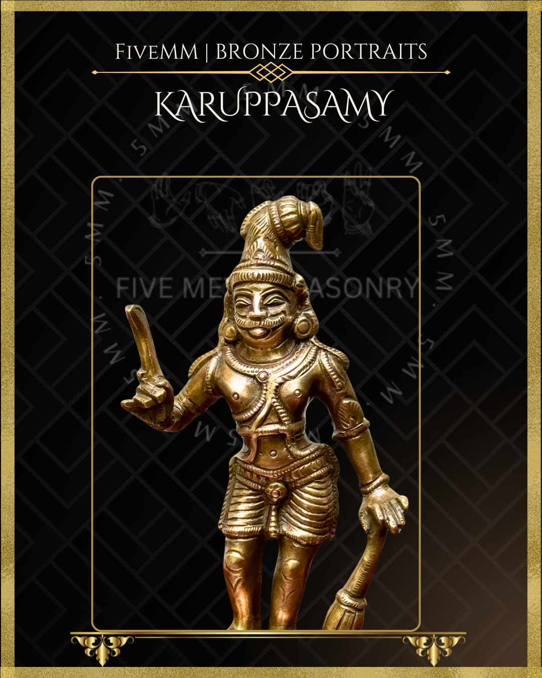 Karuppasamy Panchaloha Bronze Icon - 6.5"