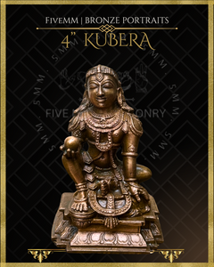 Kubera Panchaloha Bronze Icon - 4"