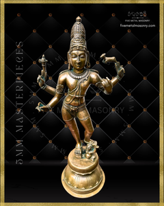 Vinadhara Dakshinamurti Shiva Panchaloha Bronze Icon - 16" - Masterpieces Collection