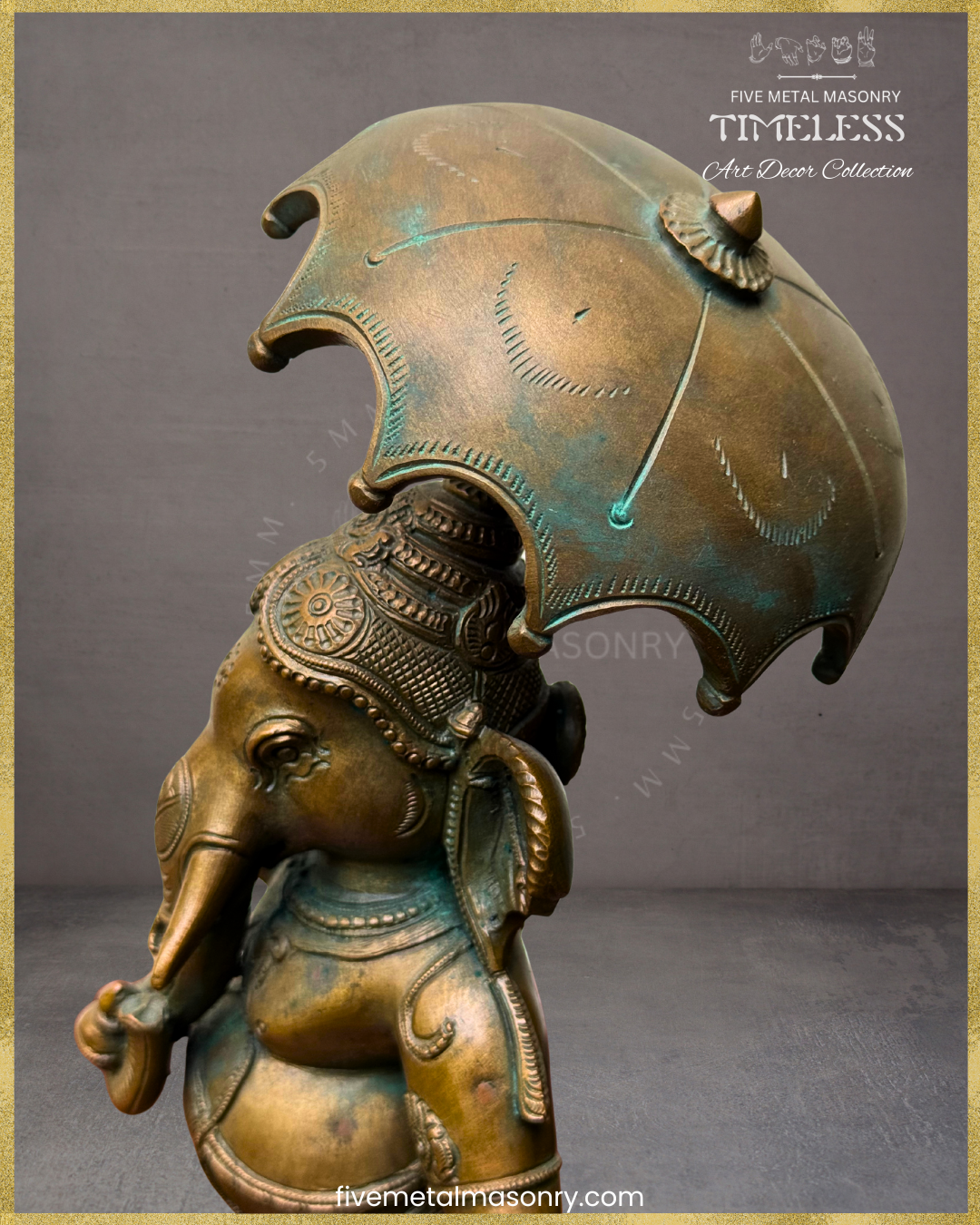 Mappillai Ganesha  Panchaloha Bronze Icon - 11"- Timeless Collection