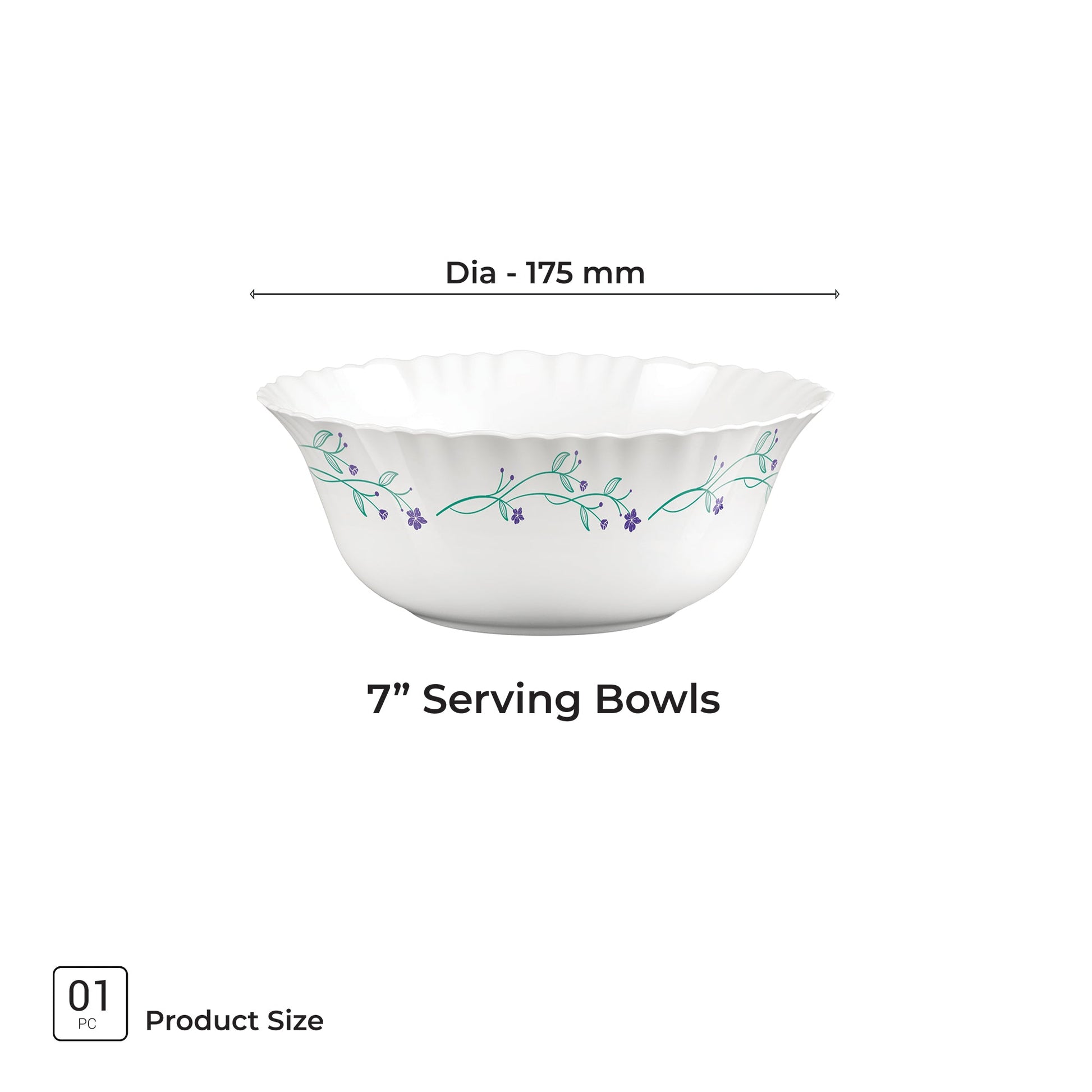 Aurelia Collection Serving Bowl 1 Pc - MUREL (Treo by Milton)