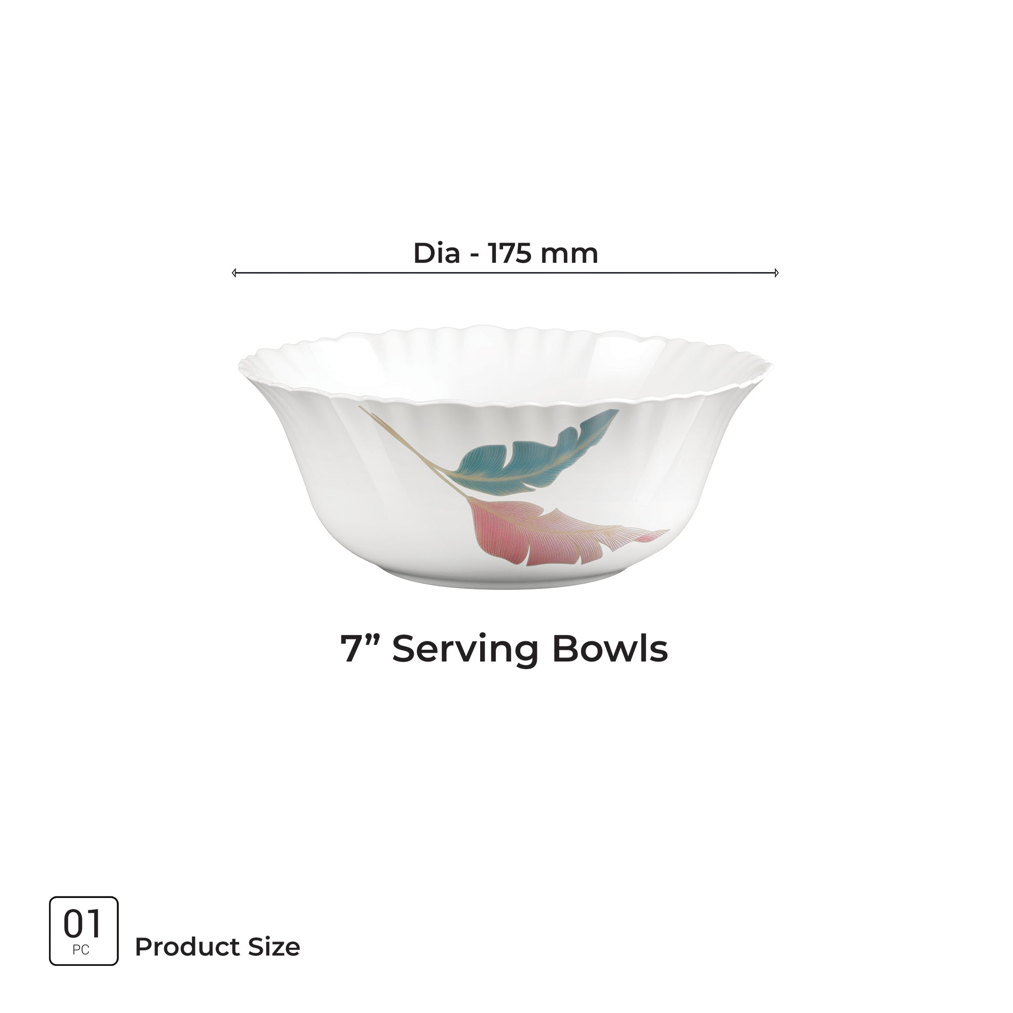 Aurelia Collection Serving Bowl 1 Pc - PALMA (Treo by Milton)
