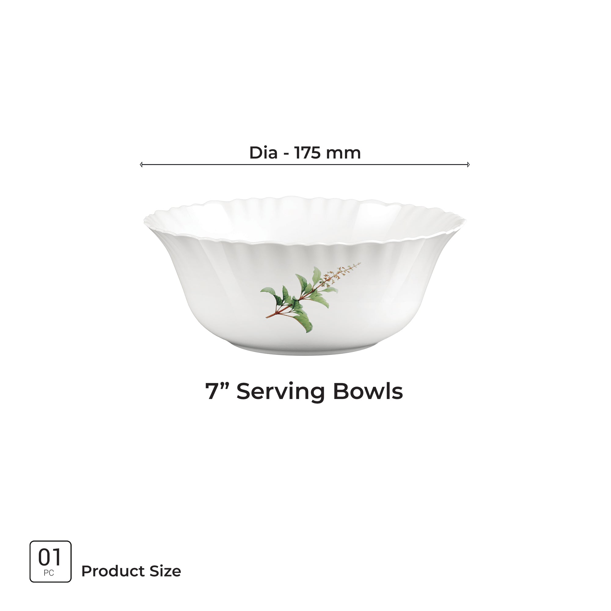 Aurelia Collection Serving Bowl 1 Pc - SAVIRA (Treo by Milton)