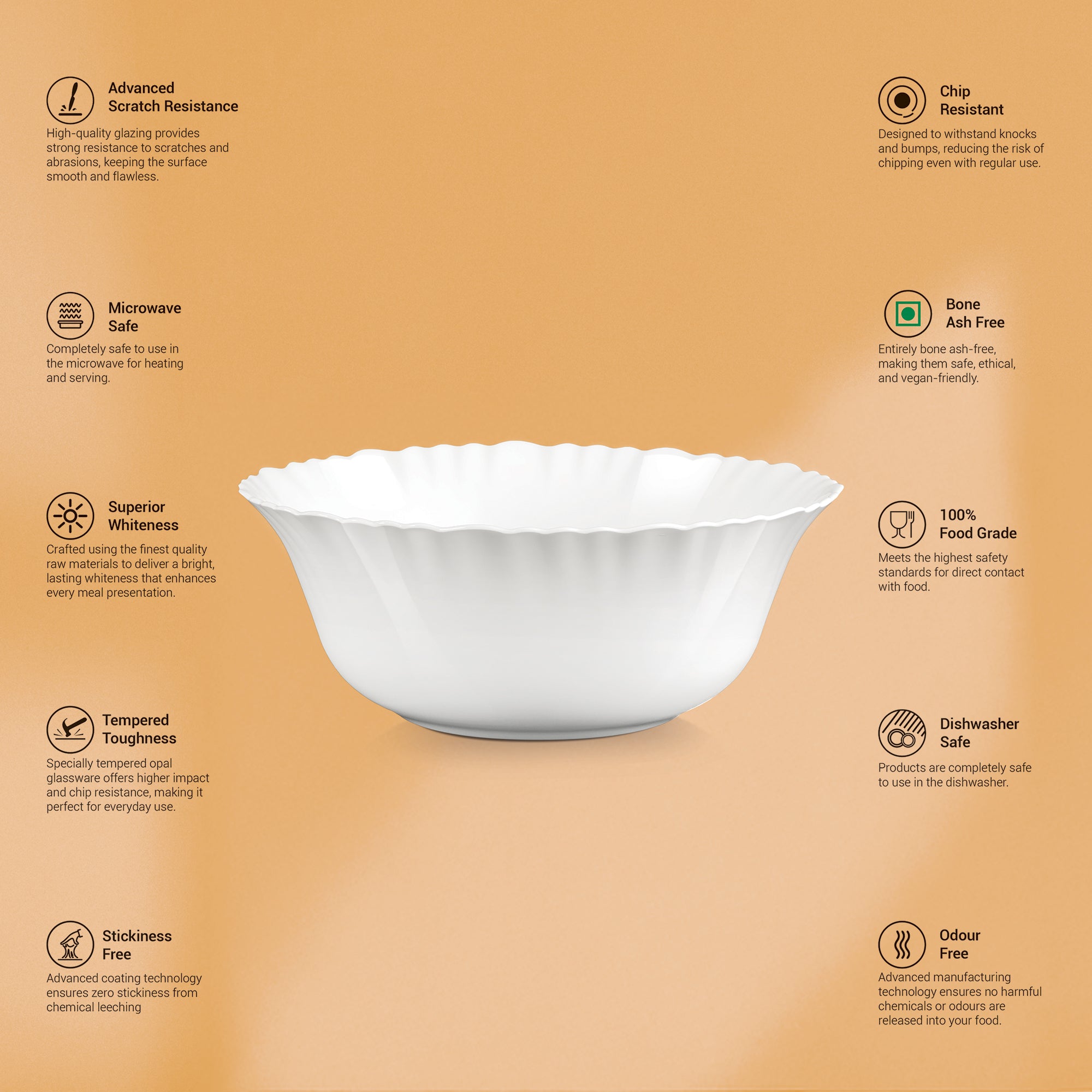 Aurelia Collection Serving Bowl 1 Pc - MAPELLE (Treo by Milton)