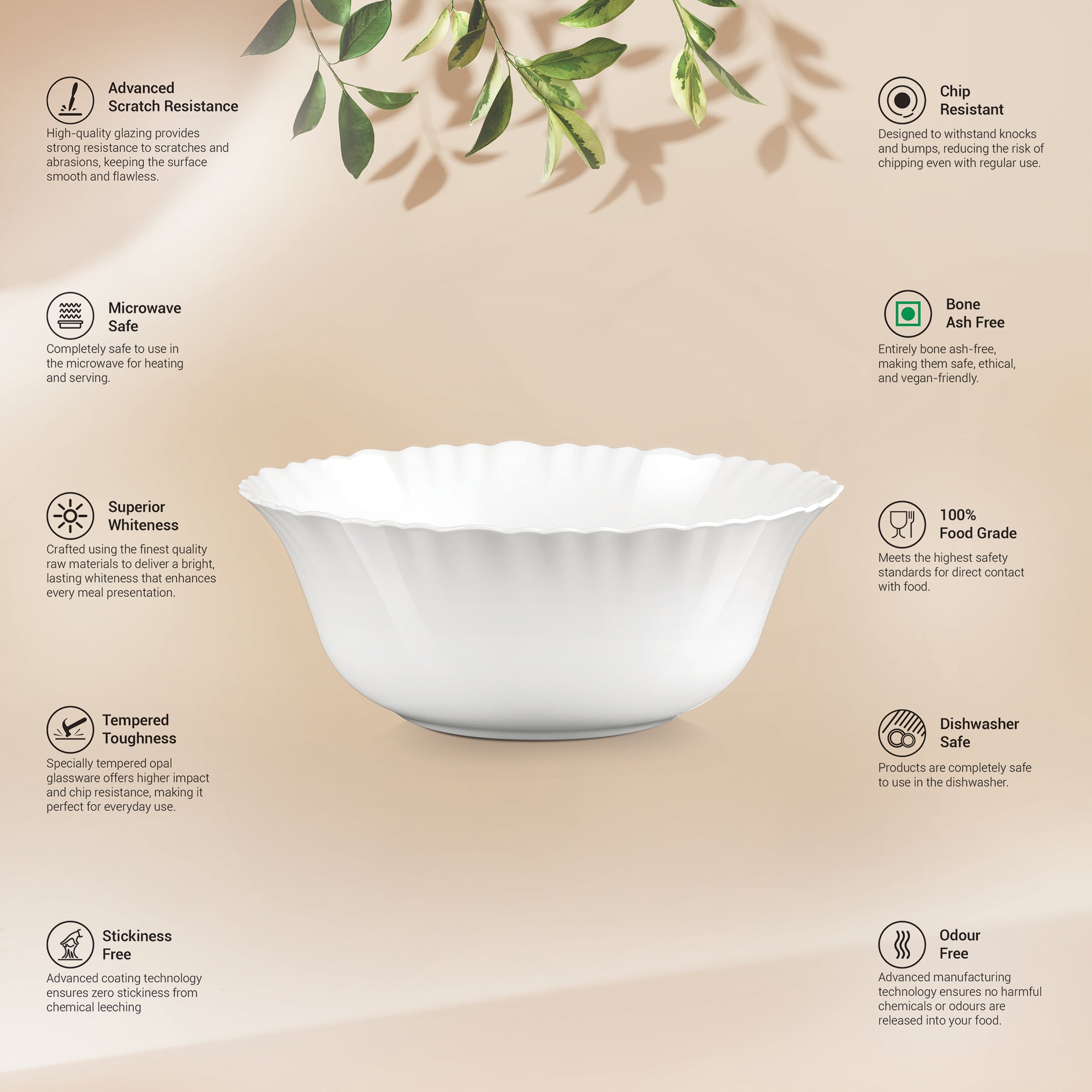 Aurelia Collection Serving Bowl 1 Pc - MEENA (Treo by Milton)