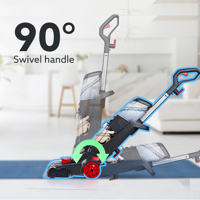 AGARO Elite Upright Wet & Dry Carpet Cleaner, 800W, 13.5 kPa Suction Pressure, 2 in 1 Handheld Carpet Spot Cleaner Machi
