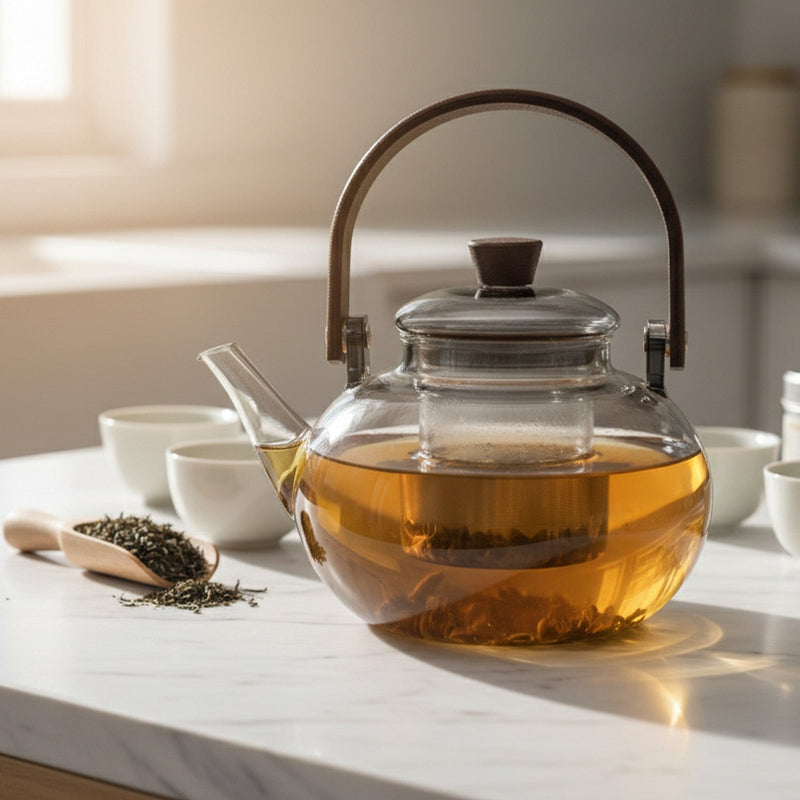 AGARO Adore Borosilicate Glass Kettle 900ml | Heat Resistant, Durable Clear Glass, Stovetop & Microwave Safe, Ideal for 