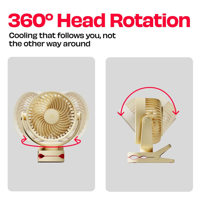 Personal Clip Fan with SharkGrip™ | KLĪP