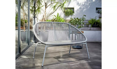 Bifur Outdoor Garden Balcony Sofa Set 2 Seater, 2 Single seater and 1 Center Table Set (Gray)