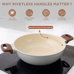 Vinod Ceravit Deep Kadai - Washed Stone