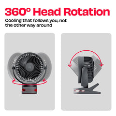 Personal Clip Fan with SharkGrip™ | KLĪP