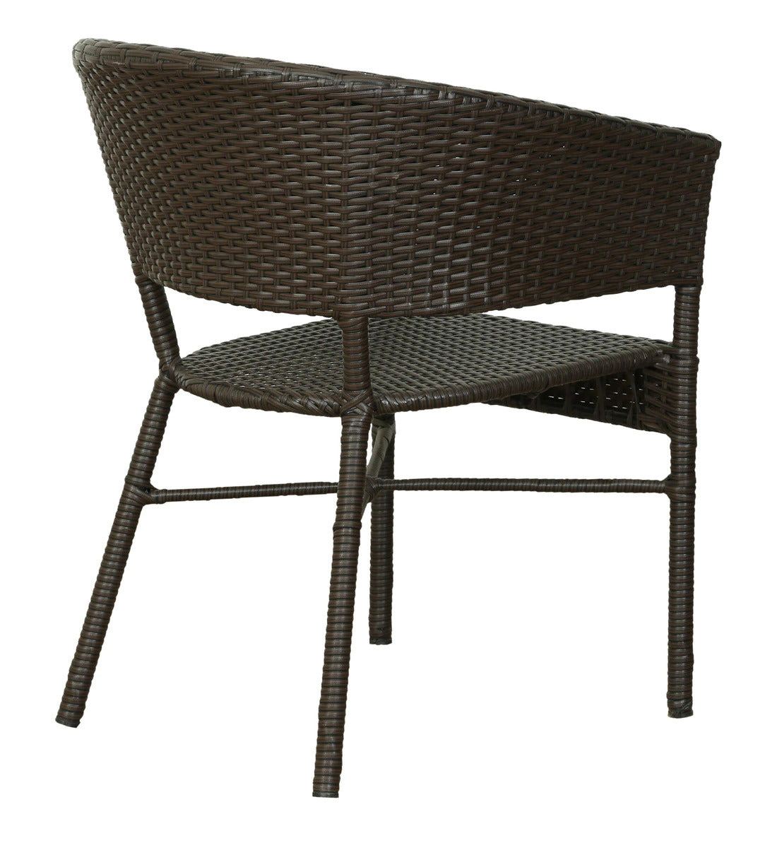 Bud Outdoor Patio Seating Set 2 Chairs and 1 Table Set (Brown)
